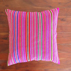 Multicolor pink cushion